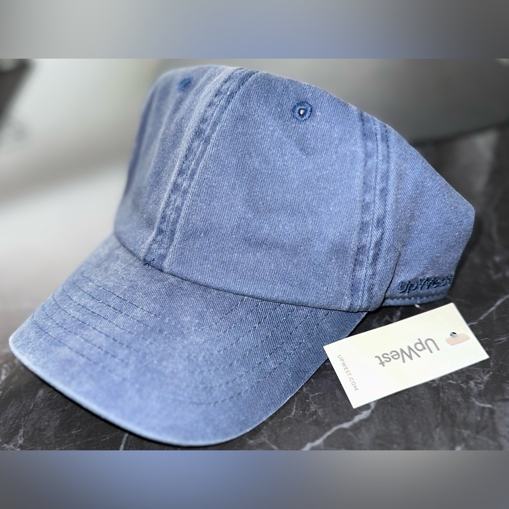 NWT Vintage/Washed-Denim Baseball Cap